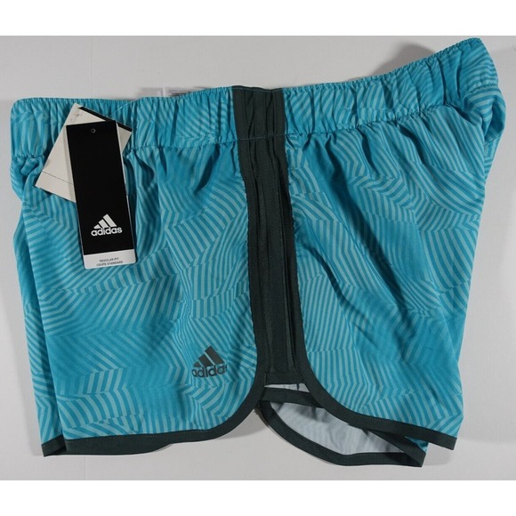 Adidas M10 Energy Print Shorts Women Size Large 3" Inseam Climalite Reflective - Picture 6 of 6